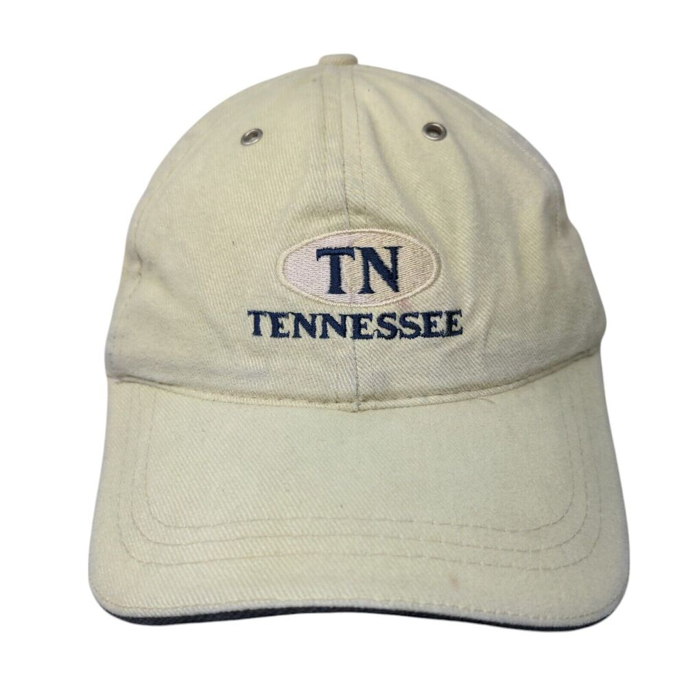 TN Tennessee Slideback Hat Yellow OSFA Embroidered Solid Fahrenheit